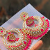 Kundan chandbali earrings