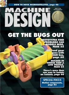 Machine Design...by engineers for engineers 2004-16 - 19 August 2004 | ISSN 0024-9114 | PDF HQ | Mensile | Professionisti | Meccanica | Computer Graphics | Software | Materiali
Machine Design continues 80 years of engineering leadership by serving the design engineering function in the original equipment market and key processing industries. Our audience is engaged in any part of the design engineering function and has purchasing authority over engineering/design of products and components.