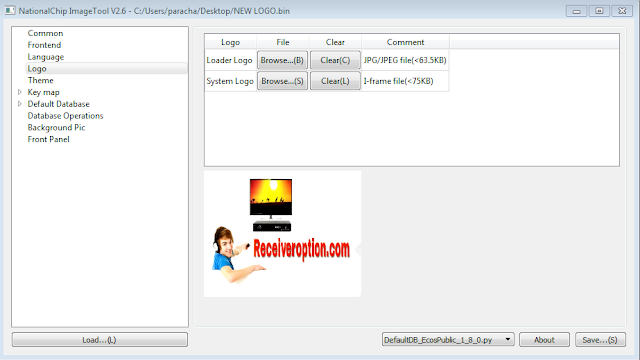 GX6605S BOOT LOGO CHANGING NATIONAL IMAGE TOOL VERSION 2.6