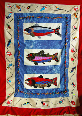 trout quilt top complete ready to machine quilt