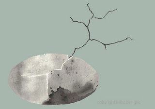 twig, giclee print, mizu designs