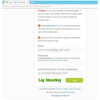 Page Login APK Downloader
