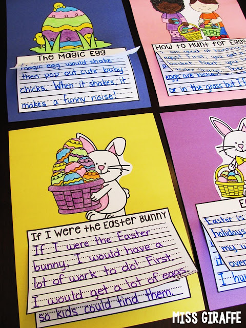 A TON of fun Easter writing activities that are no prep crafts and other fun ideas