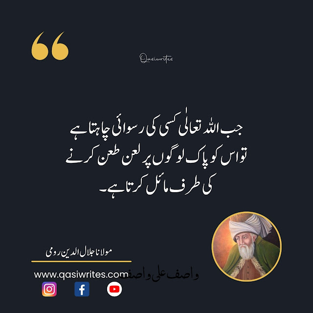Best Rumi Quotes on Life in Urdu | Maulana Rumi Sufi Quotes in Urdu - Qasiwrites