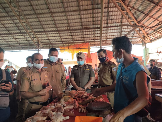 Diskoperindag Banyuasin Sidak Pasar Pangkalan Balai