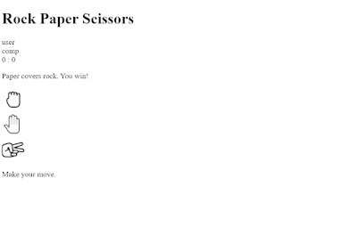 Rock Paper Scissors Game Using JavaScript