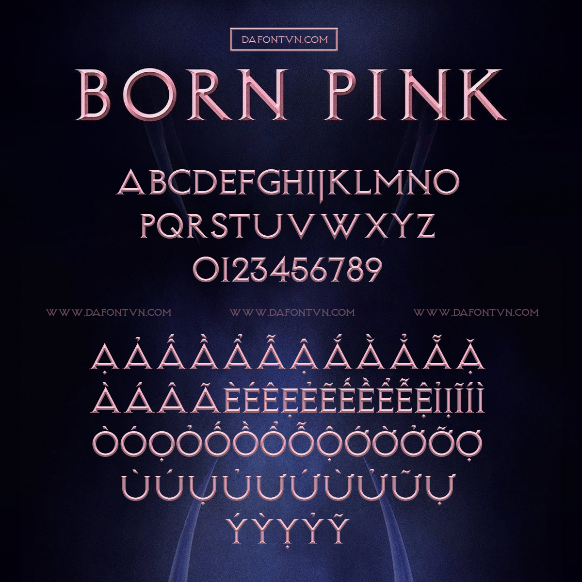 Font Born Pink Việt hóa - BLACKPINK
