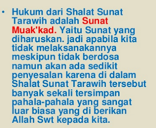 Hadits keutamaan shalat tarawih