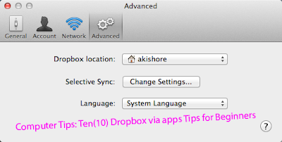 Computer Tips: Ten(10) Dropbox via apps Tips for Beginners