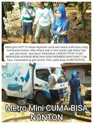 wartawan metro tv, media berbohong, fpi, ahok, banjir bandang garut, garut 2016, kondisi garut setelah dilanda banjir, banjir, meme fpi, takut di pecat.