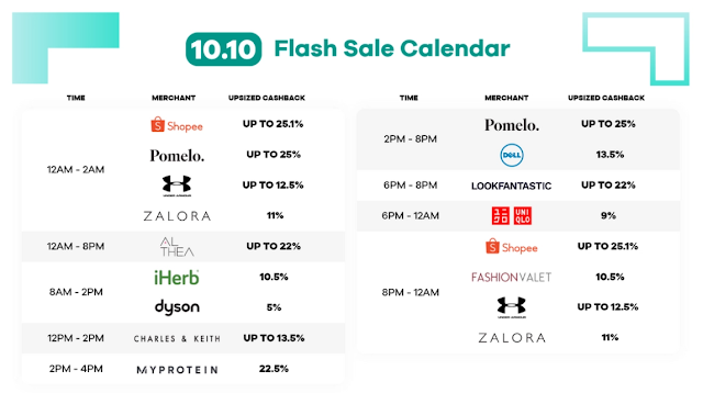 10.10 flash sale hours