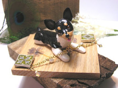 polymer clay dog