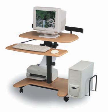 adjustable height computer desk