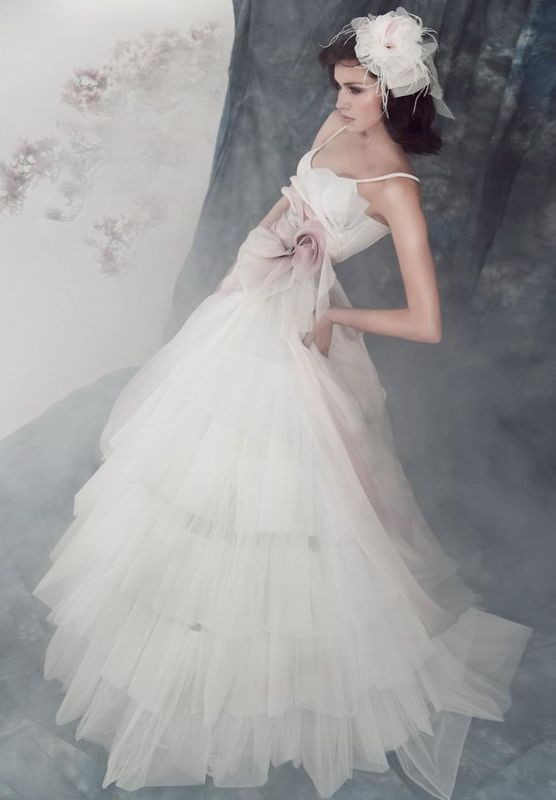 organza wedding dress