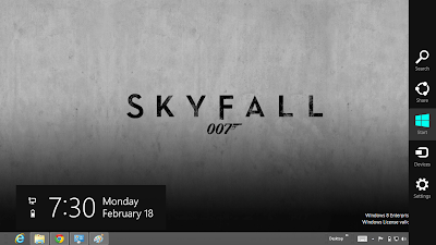 James Bond Sky Fall Windows 8 Theme, Sky Fall 007 Theme For Windows 8