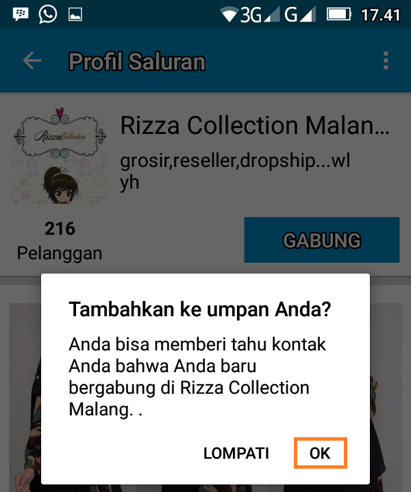 Saluran Rizza Collection Malang