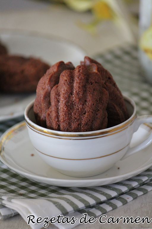 Madeleines de chocolate