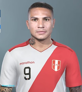 PES 2019 Faces Paolo Guerrero By Octavio Facemaker