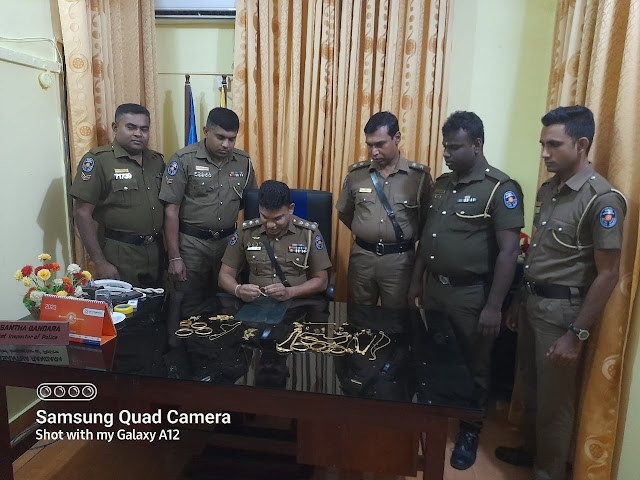  வீடு உடைத்து 44 அரை தங்க ஆபரணங்களை திருடிய இருவர் அதிரடியாக கைது .