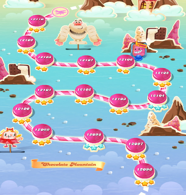 Candy Crush Saga level 12096-12110