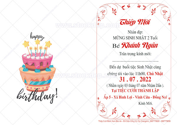 Mẫu thiệp mời sinh nhật 2  Happy birthday file AI  Diễn đàn chia sẻ file  thiết kế đồ họa miễn phí