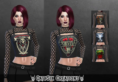 Sims 4 CC | CatySix Rock/HeavyMetal/Gothic CC