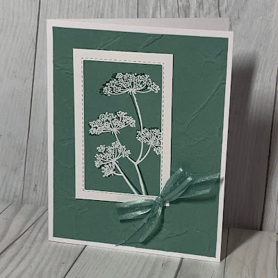 Hand stamped floral greeting card using the Stampin' Up!