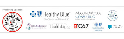 Sponsors of Look! logos: Grouchos Deli, Healthy Blue, Palmetto Pediatrics, Health Links, McGuire Woods Consulting, B106.7, BCBS of SC, Richland Library, Richland and Lexington Disabilities and Special Needs Board