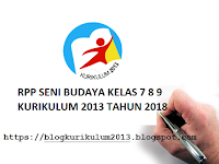 RPP Seni Budaya Kelas 7 8 9 K13 Tahun 2018