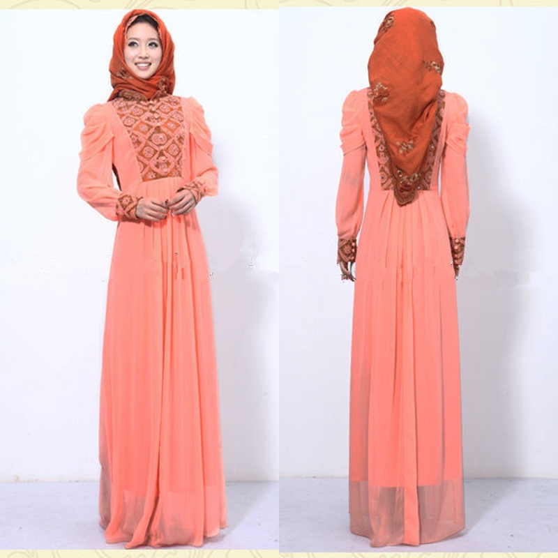 Model Baju Gamis Sifon Muslim Terbaru 2016