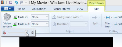 Windows Live Movie Maker Video Volume