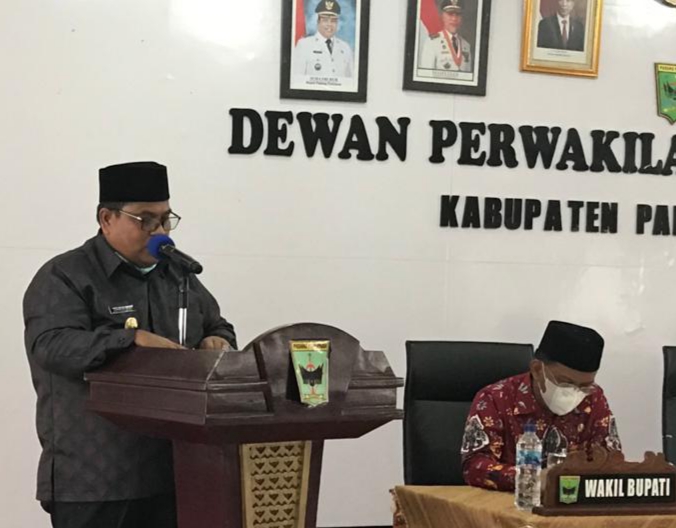 Bupati Suhatri Bur Sampaikan Laporan Pertanggungjawaban Tahun Anggaran 2020