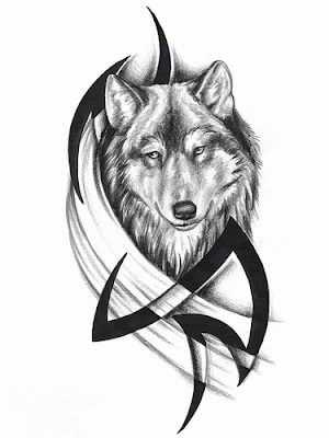animal tribal tattoos wolf tribal tattoos