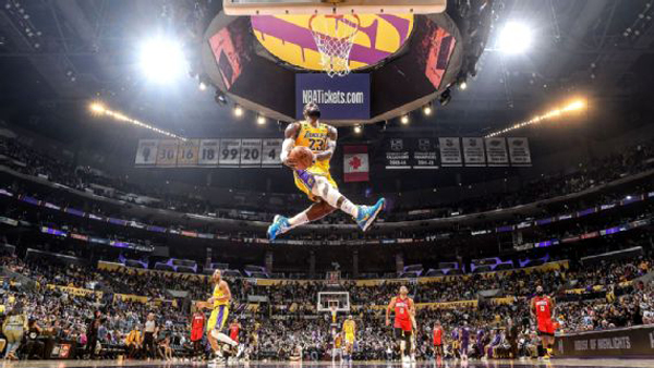 One of LeBron James' most memorable dunks during the 2019-'20 NBA regular season.