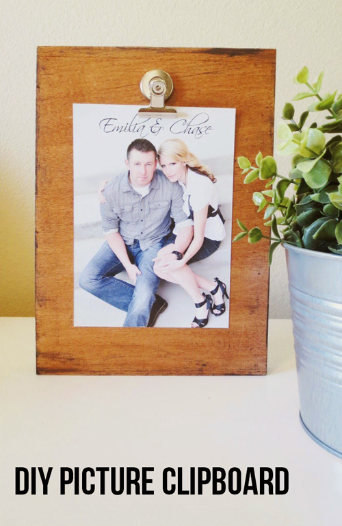 Reclaimed Wood Photo Clipboard