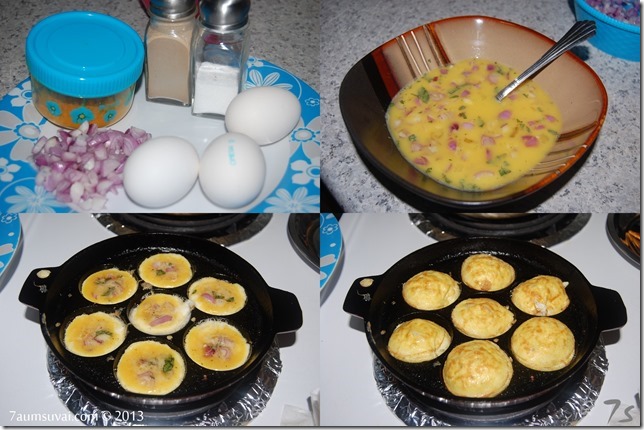 Omelette kuzhambu process