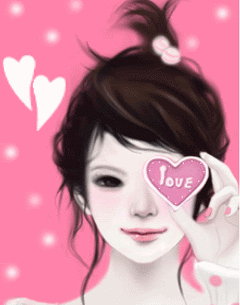 Korean Girl Love Cartoon