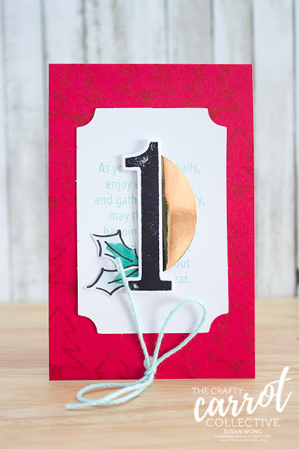 Watercolor Christmas Advent Calendar - Susan Wong for The Crafty Carrot. Co.