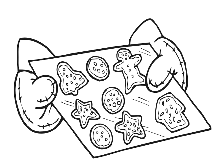 Cookies - Free Colouring Pages