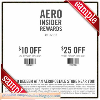 Free Printable Aeropostale Coupons