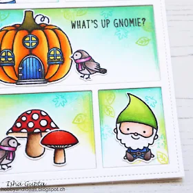 Sunny Studio Stamps: Fall Kiddos Home Sweet Gnome Comic Strip Everyday Dies Fall Themed Cards by Isha Gupta