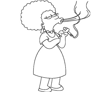 #1 The Simpsons Coloring Page