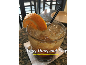 A fig old-fashioned cocktail at the Chill Restaurant in St Pete Beach, Florida