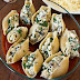 Cheesy spinach and mushroom stuffed shells