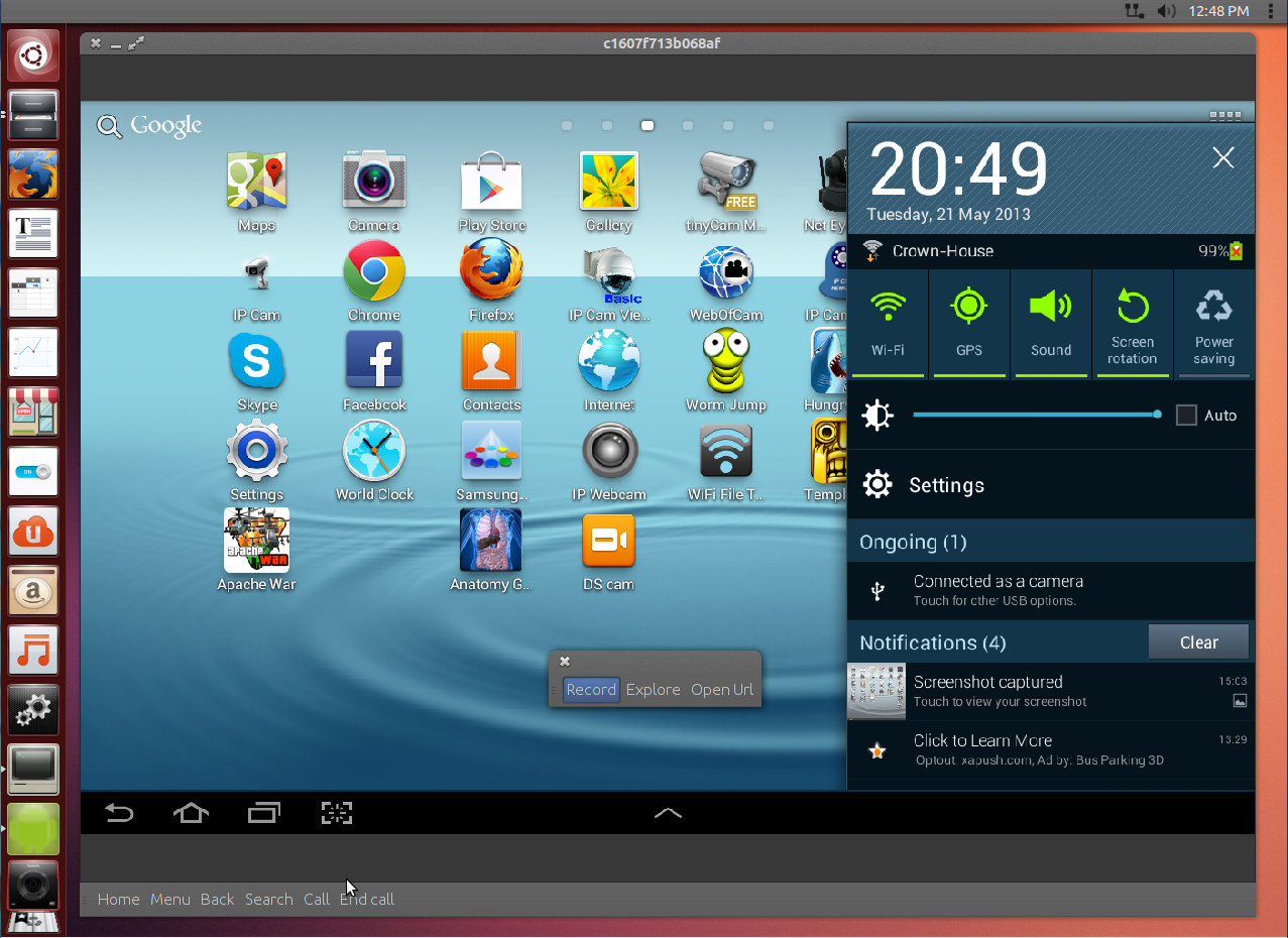 How to Record Your Android Device's Screen From Ubuntu 13 ...