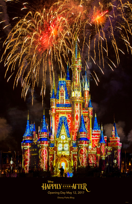 神奇王國 樂園 Magic Kingdom Park 全新夜間表演 Happily Ever After 由pandora Jewelry 呈獻 隆重上演 Disney Magical Kingdom Blog