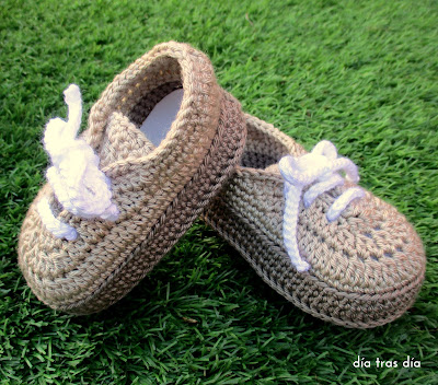 Zapatos bebé crochet