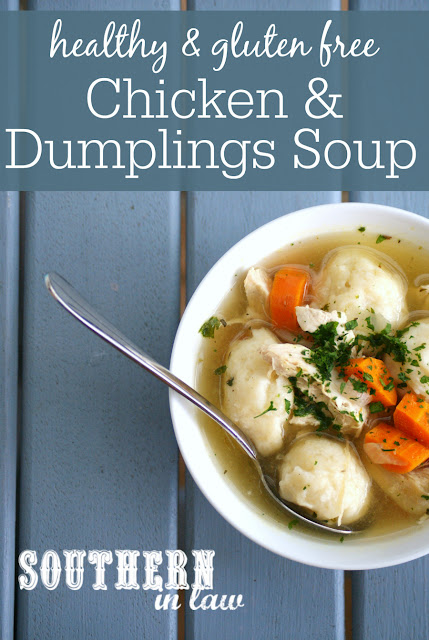 Healthy Chicken and Dumplings Soup Recipe - low fat, gluten free, high protein, healthy, egg free, low calorie, clean eating