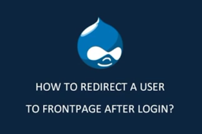 Drupal tips how to redirect user to frontpage after login.png