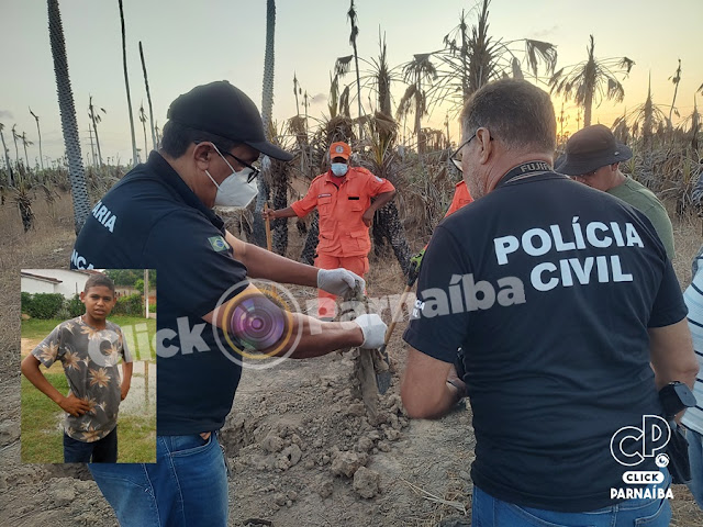 Ossada humana encontrada em Parnaíba